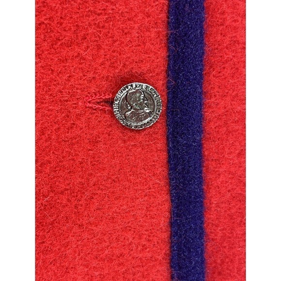 Vintage Lanz Originals Women’s Vest Size 13 Red Wool Blend - Picture 13 of 16